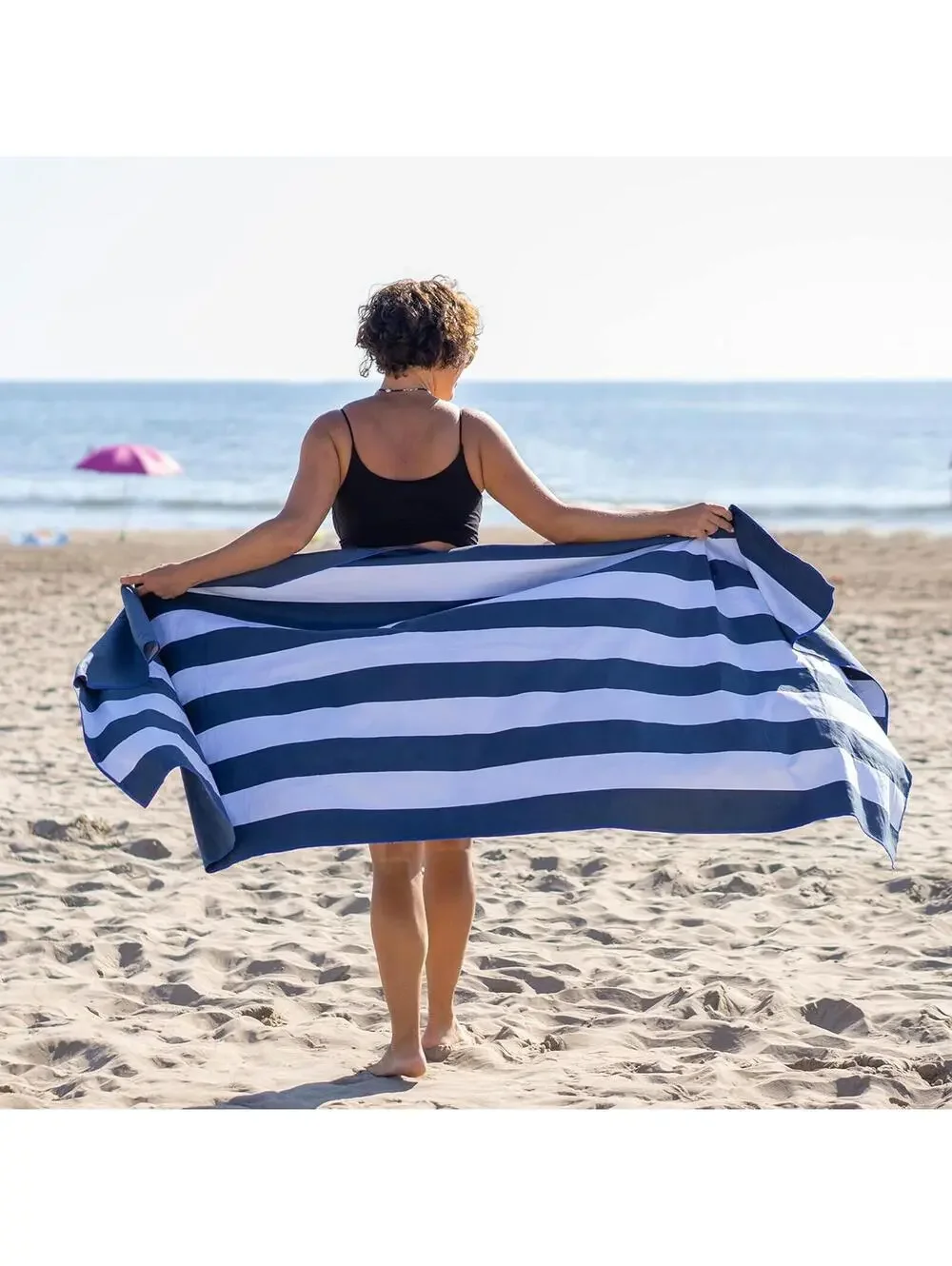 NWT Bang & Carsen Navy/White/Beach Towel Size XL